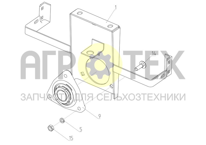 Кронштейн (145.21.03.080) (№9 на схеме)